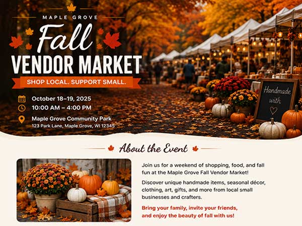 example fall market page